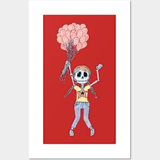 Lively Bones Red Balloons Posters and Art